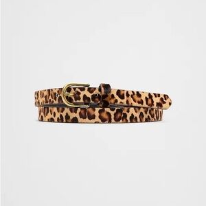 Banana Republic Leopard Print Belt - Brown and Tan (width 0.7”)